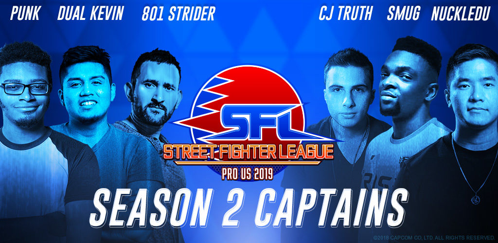 Street Fighter League: US-Pro 2019 Season 2 Captains Confirmed